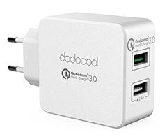 30W Dual USB Wall Charger with Quick Charge 3.0 Power Adapter