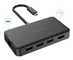 8-in-1 Multifunction USB-C Hub with Type-C Power Delivery