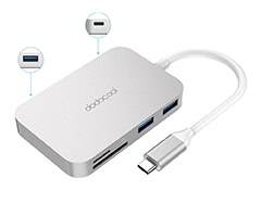 Aluminum Alloy Multifunction USB-C Hub with Type-C Power Delivery