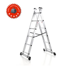 iKayaa 4 in 1 DIY Alunminum Folding Step Ladder Scaffolding