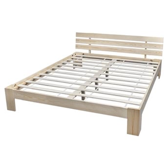 Natural Solid Pinewood Bed