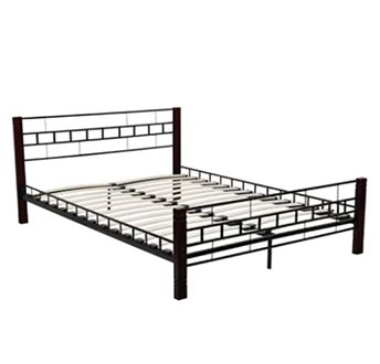 Bed Metal Brucciato with Mattress