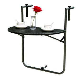 iKayaa Garden Folding Balcony Deck Table