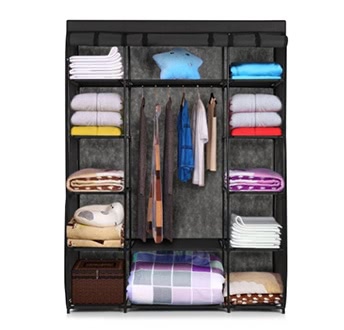 iKayaa Portable Closet Fabric Clothing Storage