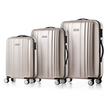 TOMSHOO Shiny 3PCS Luggage Set Suitcase Set