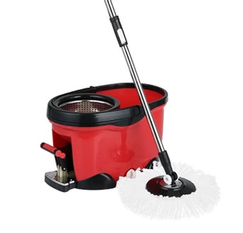 iKayaa 360°Rolling Foot-pedal Spin Mop &amp; Bucket Set