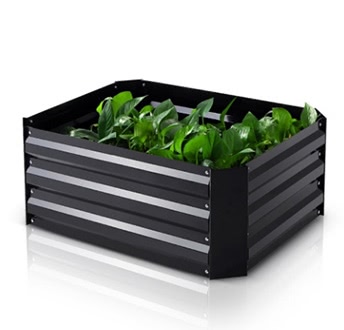 iKayaa Rectangle Metal Raised Garden Bed Planter