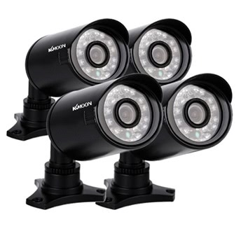 KKmoon 4pcs 800TVL CCTV Outdoor Camera Set